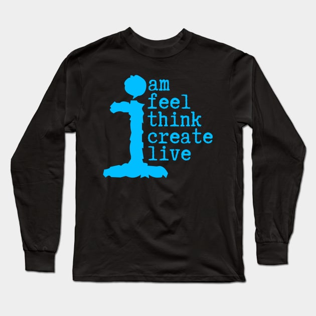 Human Am I Life Instructions Long Sleeve T-Shirt by JSJ Art